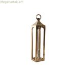 Լապտեր Home ESPRIT Ոսկեգույն Ալյումինե Բյուրեղյա Արաբական 14 x 14 x 65 սմ