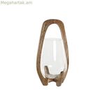 Մոմակալ Home ESPRIT բնական բյուրեղյա մանգոյի փայտից 18 x 18 x 33 սմ