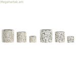 Տնային ծաղկաման ESPRIT սպիտակ բազմագույն ցեմենտե Urban 13 x 13 x 13 սմ (3 հատ) (2 հատ)