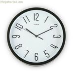 Պատի ժամացույց Versa սև պլաստիկ Fusion 4,6 x 30 x 30 սմ (Ø 30 սմ)