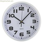 Պատի ժամացույց Versa սպիտակ պլաստիկ 3,8 x 25 x 25 սմ