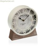 Սեղանի ժամացույց Versa սպիտակ MDF փայտից (20 x 20 x 6 սմ) (Ø 20 սմ)