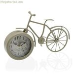 Սեղանի ժամացույց Bicicle Versa մոխրագույն մետաղական (6 x 20 x 33 սմ) (6 x 20 x 33 սմ)
