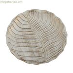 Կենտրոնական զարդարանք Versa Leaf B սպիտակ MDF փայտ 3 սմ 3 x 40 x 40 սմ