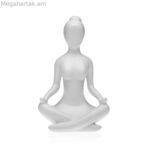 Դեկորատիվ կերպար Versa White Yoga 12 x 20 x 10 սմ խեժից