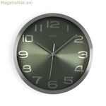 Պատի ժամացույց Versa արծաթագույն ալյումինե (4 x 30 x 30 սմ)