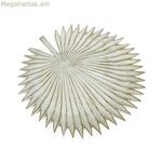 Կենտրոնական զարդարանք Versa սպիտակ MDF փայտից 37 x 3 x 37 սմ