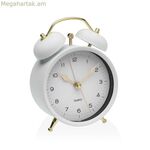 Զարթուցիչ Versa սպիտակ մետաղական 5,4 x 13,5 x 9,7 սմ