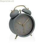 Զարթուցիչ Versa մոխրագույն մետաղական 5,4 x 13,5 x 9,7 սմ