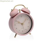 Զարթուցիչ Versa վարդագույն մետաղական 5,4 x 13,5 x 9,7 սմ