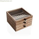 Զարդատուփ Versa Paolownia փայտից 21 x 7 x 30 սմ