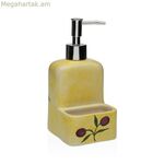 Օճառի դիսպենսեր Versa կերամիկական ABS դոլոմիտ ձիթապտղի գույնի 9 x 18,5 x 8 սմ