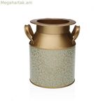 Ծաղկաման Versa Serpentine Metal Minimalist 16 x 20 x 20 սմ