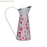 Ծաղկաման Versa կարմիր մետաղական սրտեր 16 x 28 x 22 սմ