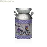 Ծաղկաման Versa Lilac մետաղական հեծանիվ 13 x 15,5 x 21 սմ