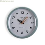 Պատի ժամացույց Versa սպիտակ կանաչ պլաստիկ