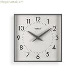 Պատի ժամացույց Versa մոխրագույն պլաստիկ 4,1 X 28,3 X 28,3 սմ