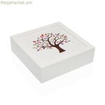 Զարդերի տուփ Versa TREE MDF փայտից 24 x 7 x 24 սմ