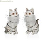 Դեկորատիվ ֆիգուր Versa White Cats 7,5 X 17 X 10,5 սմ դեկորատիվ ֆիգուր