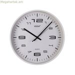 Պատի ժամացույց Versa սպիտակ պլաստիկ 30 x 30 x 4 սմ