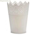 Ծաղկաման Ibergarden սպիտակ պլաստիկ 15 x 18 x 15 սմ