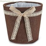 Բույսի ծաղկաման Ibergarden մոխրագույն բնական շոկոլադե 18 x 17 x 18 սմ