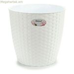 Ծաղկաման Stefanplast 73480 Սպիտակ պլաստիկ 29 x 26,5 x 29 սմ 29 x 27 x 29 սմ