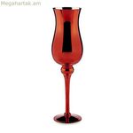 Մոմակալ կարմիր բյուրեղապակյա 13,5 x 4,5 x 13,5 սմ 13,5 x 45 x 13,5 սմ