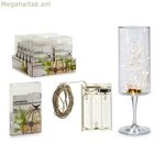 LED լամպերի պսակ՝ նվերների դեկոր՝ թափանցիկ 8 x 2 x 12 սմ