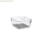 Դարակաշար կազմակերպիչ Kinvara մոխրագույն թափանցիկ սիլիկոնե պլաստիկ TPR վերամշակված պլաստիկ 9,3 x 4,5 x 9,3 սմ