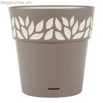 Ինքնաջրվող ծաղկաման Stefanplast 3920111 Շագանակագույն Բեժ Պլաստիկ 19 x 19 x 19 սմ