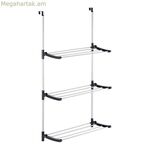 Ծալովի հագուստի պարան Kipit Սև Արծաթագույն Մետաղ Պլաստիկ 7 x 61,5 x 12,5 սմ Կախելու համար