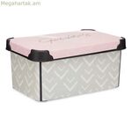 Պահեստավորման տուփ Kipit Vibes վարդագույն պլաստիկե տպագիր 5 լիտր