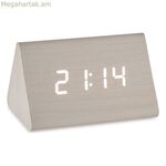 Սեղանի վերևի թվային ժամացույց՝ նվերների դեկորով, սպիտակ