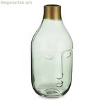 Ծաղկաման՝ նվերների դեկոր՝ կանաչ ապակե ճակատով, 11 x 24,5 x 12 սմ