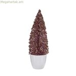 Սուրբ Ծննդյան եղևնի Krist+ վարդագույն ոսկեգույն պլաստիկ 9 x 28 x 9 սմ փոքր