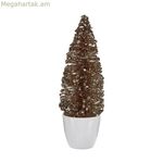 Փոքրիկ անանուխի գույնի տոնածառ՝ պլաստիկե շամպայնով, չափսերը՝ 9 x 28 x 9 սմ