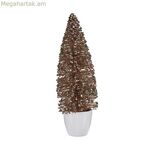 Սուրբ Ծննդյան եղևնի Krist+ անանուխի գույնի շամպայնի պլաստիկ 10 x 33 x 10 սմ