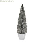 Սուրբ Ծննդյան եղևնի Krist+ սպիտակ արծաթե պլաստիկ 10 x 38 x 10 սմ