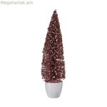 Սուրբ Ծննդյան եղևնի Krist+ վարդագույն ոսկեգույն պլաստիկ 10 x 38 x 10 սմ