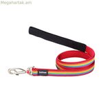 Շան կապար կարմիր Դինգո ոճի ծիածան 15մմ x 120 սմ