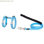 Շան լծասարք կարմիր Դինգո Ֆլամինգո Փիրուզագույն