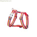 Շան համար նախատեսված գոտի կարմիր Դինգո ծիածանագույն 25-39 սմ բազմագույն