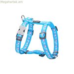 Շան համար նախատեսված գոտի կարմիր Դինգո ոճի Ֆլամինգո 36-54 սմ Փիրուզագույն 30-48 սմ