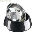 Շան կերակրիչ Hunter սև 1,4 լիտր չժանգոտվող պողպատից