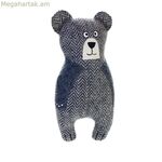 Փափուկ խաղալիք շների համար՝ որսորդական մոխրագույն, 100% վերամշակված արջուկ