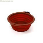 Ծալովի կենդանիների համար նախատեսված աման՝ Gloria կարմիր սիլիկոնե ալյումինե, 550 մլ