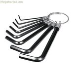Ալլենի բանալիների հավաքածու Jetech Tool 1,5 - 10 մմ 9 հատ