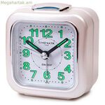Անալոգային զարթուցիչ՝ ժամանակի նշիչով, սպիտակ, անձայն՝ ձայնով, գիշերային ռեժիմով (7.5 x 8 x 4.5 սմ)