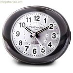 Անալոգային զարթուցիչ, ժամանակի նշիչ, սև LED լույս, լուռ, քնկոտ ռեժիմ, գիշերային ռեժիմ, 9 x 9 x 5,5 սմ (9 x 9 x 5,5 սմ)